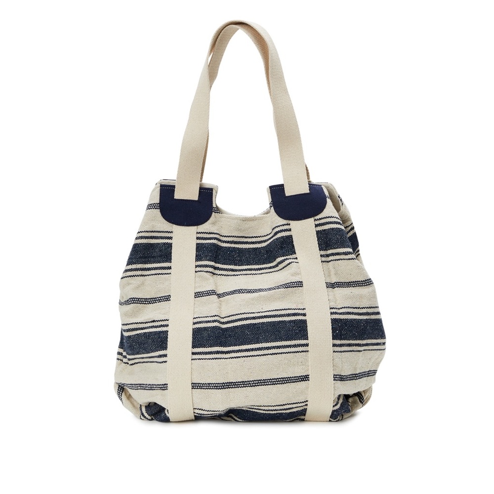 NWT Woven Tote  Handbag Blue - Picture 3 of 5